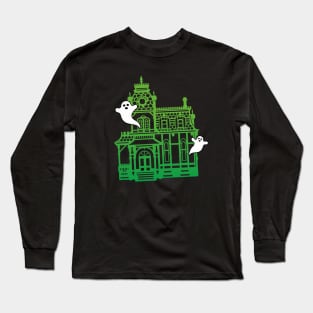 Haunted Victorian House Long Sleeve T-Shirt